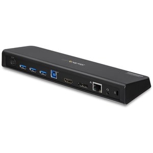 StarTech.com USB 3.0 Docking Station Dual Monitor with HDMI & 4K DisplayPort - 4x USB-A, Ethernet - USB Type A Universal L