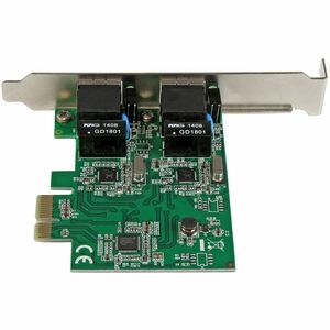 StarTech.com 2 Port Low Profile PCI Express Gigabit Ethernet Netzwerkkarte - PCIe Server Adapter - PCI Express x1 - 1,95 G