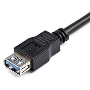 StarTech.com Câble d'extension USB 3.0 SuperSpeed de 2m - Rallonge USB A vers A - M/F - Noir - 1er bout: 1 x USB 3.0 Type 