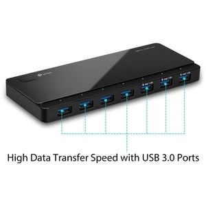 TP-Link USB 3.0 7-Port Hub UH700 - USB - External - 7 USB Port(s) - 7 USB 3.0 Port(s) - Linux, Mac, PC