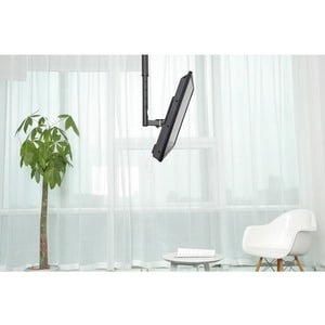 Fixation au plafond Neomounts Neomounts Pro FPMA-C060BLACK pour Ecran Plat - Noir - Réglable en hauteur - 58,4 cm à 132,1 