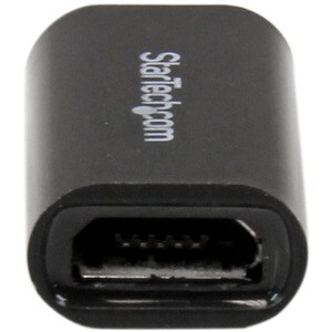 StarTech.com Black Apple 8-pin Lightning Connector to Micro USB Adapter for iPhone / iPod / iPad - 1 x 8-pin Lightning Pro
