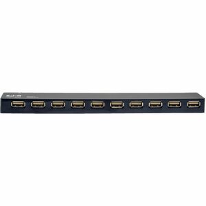 Tripp Lite by Eaton 10-Port USB 2.0 Hub, Black - USB - External - 10 USB Port(s) - 10 USB 2.0 Port(s)