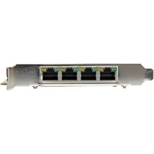StarTech.com 4 Port Gigabit Power over Ethernet PCIe Network Card - PSE / PoE PCI Express NIC - Add 4 Gigabit Power over E