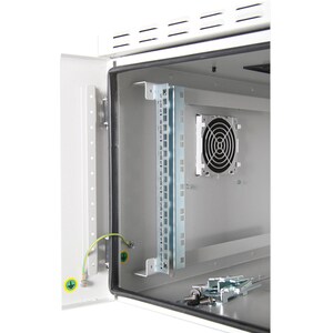 DIGITUS Professional 12U Wall Mountable Rack Cabinet - 482.60 mm Rack Width - Light Grey - Steel