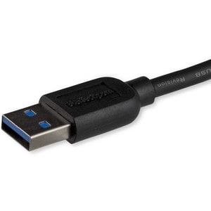 StarTech.com Câble Micro USB 3.0 slim de 3m - Cordon USB A vers Micro B - M/M - Noir - Cable for Ordinateur de bureau, Ord