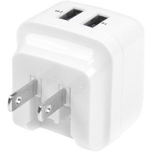 StarTech.com Travel USB Wall Charger â€" 2 Port â€" White â€" Universal Travel Adapter â€" International Power Adapter â€"