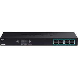 TRENDnet TPE-TG160G 16 Ports Ethernet Switch - Gigabit Ethernet - 10/100/1000Base-T - New - TAA Compliant - 2 Layer Suppor