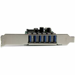 StarTech.com 7 Port PCI Express USB 3.0 Card - Standard and Low-Profile Design - 7 Total USB Port(s) - 7 USB 3.0 Port(s) -