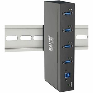 Eaton Tripp Lite Series 4-Port Industrial-Grade USB 3.x (5Gbps) Hub - 20 kV ESD Immunity, Metal Housing, Mountable - USB -