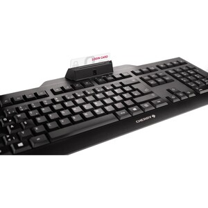 CHERRY KC 1000 SC Keyboard - Cable Connectivity - USB Interface - Spanish - Black - LPK Keyswitch - 105 Key(s) - Windows, 