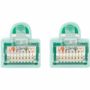 Eaton Tripp Lite Series Cat6a 10G Snagless UTP Ethernet Cable (RJ45 M/M), Aqua, 10 ft. (3.05 m) - 10 ft Category 6a Networ