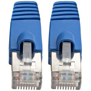 Eaton Tripp Lite Series Cat6a 10G Snagless Shielded STP Ethernet Cable (RJ45 M/M), PoE, Blue, 1 ft. (0.31 m) - 1 ft Catego