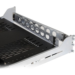 StarTech.com 2U Vented Sliding Rack Shelf w/ Cable Management Arm & 27.7 to 31.6in Adjustable Mounting Depth - 110lbs / 50