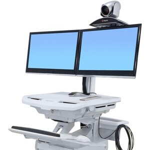 Ergotron Montageregal für Wandmontage-System, Videokonferenz-Kamera, Webcam, Display-Wagen - Silber - max. 907,2 g Traglas
