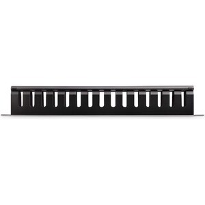 1U Horizontal Finger Duct Rack Cable Management Panel with Cover - Server Rack Cable Duct - Rack Cable Organizer / Manager