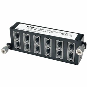 Tripp Lite 40Gb High Density Pass-Through Cassette 12 12-Fiber MTP/MPO - 24 x MTP - 24 Port(s) - 24 x RJ-11 - 24 x MT Port