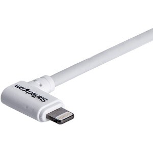 StarTech.com Angled Lightning to USB Cable - 2m (6ft) - White - Cable for iPhone, Mobile Device - First End: 1 x 8-pin Lig