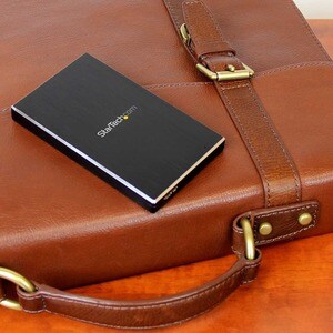 StarTech.com 2.5" External Hard Drive Enclosure - Supports UASP - Aluminum - USB 3.1 Enclosure - SSD/HDD Enclosure - Get r