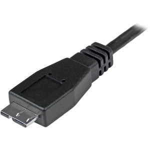 StarTech.com 1m USB 3.1 USB-C auf USB Micro B Kabel - 10 Gbit/s - Abschirmung - Nickel Beschichteter Stecker - Schwarz