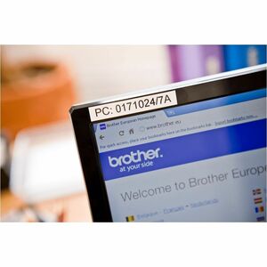 Brother P-touch Label Tape - - DiameterTape - White - 1 / Pack