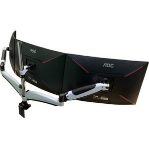 Amer Mounts Triple Monitor Mount with Articulating Arms - HYDRA 3 arm articulating monitor mount with desk clamp