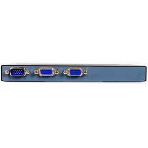 StarTech.com Signal Splitter - Steel - Black - TAA Compliant - 2048 x 1536 - 350 MHz Maximum Video Bandwidth - 65 m Maximu