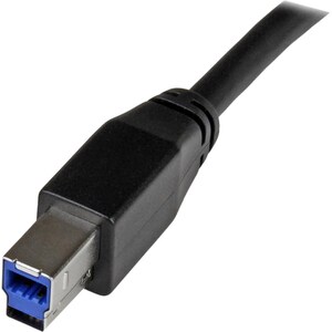 StarTech.com 5m 15 ft Active USB 3.0 (5Gbps) USB-A to USB-B Cable - M/M - USB A to B Cable - USB 3.2 Gen 1 - Connect USB 3