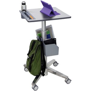 Ergotron LearnFit Student Desk - High Pressure Laminate (HPL) Rectangle Top - Melamine Base - Height Adjustable - 609.60 m