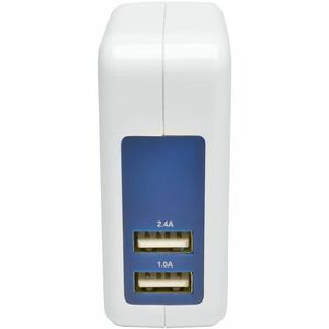 Eaton Tripp Lite Series 2-Port USB Wall/Travel Charger, 5V 3.4A / 17W - 5 V DC Output Voltage - 2.40 A Output Current