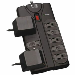 Tripp Lite Surge Protector Power Strip 8 Outlet 8 ' Cord Black 1440 J - 8 x NEMA 5-15R - 1800 VA - 1440 J - 120 V AC Input