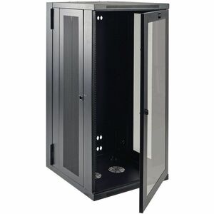 Eaton Tripp Lite Series SmartRack 26U Low-Profile Switch-Depth Wall-Mount Half-Height Rack Enclosure, Clear Acrylic Window