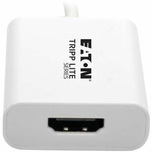 Eaton Tripp Lite Series USB 3.2 Gen1 Type-C to HDMI 4K Adapter with Alternate Mode - DP 1.2, White - HDMI - 1 x HDMI Outpu