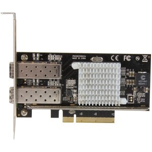 StarTech.com 10G Network Card - 2x 10G Open SFP+ Multimode LC Fiber Connector - Intel 82599 Chip - Gigabit Ethernet Card -