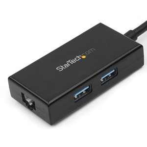 StarTech.com USB 3.0 to Gigabit Network Adapter with Built-In 2-Port USB Hub - Native Driver Support (Windows, Mac and Chr