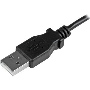 StarTech.com 1m 3 ft Left Angle Micro-USB Charge-and-Sync Cable M/M - USB 2.0 A to Micro-USB - 30/24 AWG - Cable for Cellu