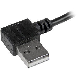 StarTech.com 2m 6 ft Micro-USB Cable with Right-Angled Connectors - M/M - USB A to Micro B Cable - Cable for Tablet, Smart