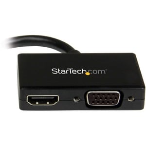 StarTech.com Travel A/V Adapter: 2-in-1 Mini DisplayPort to HDMI or VGA Converter - 1 x 20-pin Mini DisplayPort Digital Au