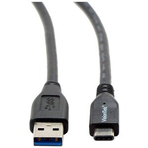 VisionTek USB-C to USB-A 1M Cable (M/M) - USB-C to USB-A 1 Meter 3.3 ft Male to Male Cable PD 60W 10Gbps Data for Laptop I