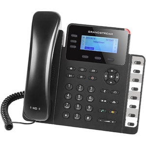 Grandstream GXP1630 IP Phone - Corded - Wall Mountable, Desktop - Black - 3 x Total Line - VoIP - 2 x Network (RJ-45) - Po