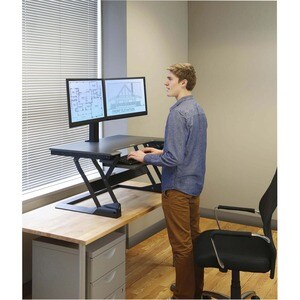 Ergotron WorkFit-TL Workstation - Rechteck Top - Höhenverstellbar - 952,50 mm Table Top Width x 635 mm Tischplatte Tiefe -
