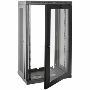 Eaton Tripp Lite Series SmartRack 21U Low-Profile Switch-Depth Wall-Mount Half-Height Rack Enclosure, Clear Acrylic Window