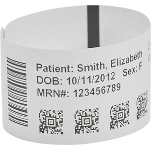 Wristband, Synthetic, 1x7in (25.4x177.8mm); DT, Z-Band Ultra Soft, Coated, Permanent Adhesive, Cartridge, 6/box