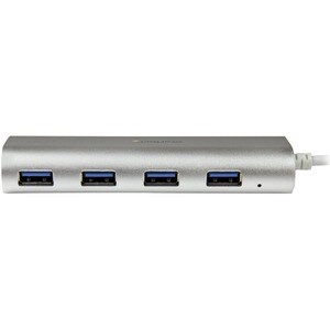 StarTech.com Hub USB a 4 porte, Da USB A a 4 porte USB-A, USB 3.2 5Gbps, alimentato tramite bus, robusto hub portatile per