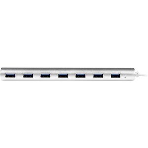StarTech.com 7-Port USB Hub, USB A to 7x USB-A Ports, USB 5Gbps, Self-Powered, Portable Laptop USB 3.0 Hub Expansion with 