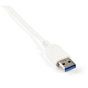 StarTech.com 3-Port USB Hub with Ethernet, USB-A Ports, Gigabit Ethernet/GbE, USB 5Gbps, Bus-Powered, Portable Laptop USB 