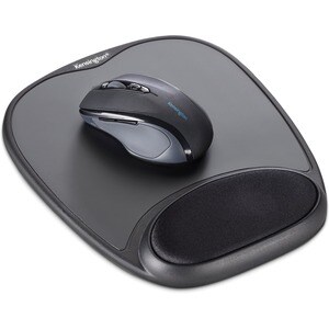 Kensington Comfort Gel Mouse Pad - Black - 1.50" Height x 9.37" Width x 13" Depth - Black - Gel - Skid Proof - 1 - TAA Com