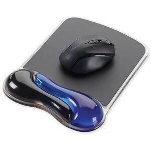 Kensington Duo Gel Mouse Pad Wrist Rest - 9.38" (238.13 mm) Height x 7.75" (196.85 mm) Width x 1.50" (38.10 mm) Depth - Bl