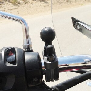 RAM Mounts Mounting Adapter for Mounting Rail - Powder Coated Marine-grade Aluminum, Zinc