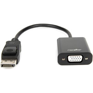 Rocstor DisplayPort to VGA Video Adapter Converter - 5.9" DisplayPort/VGA Video Cable for Video Device, Desktop Computer, 